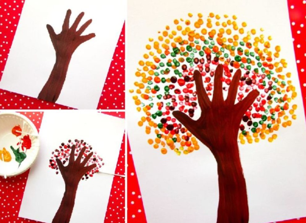 Осенняя поделка «Дерево» в детский сад и школу | 50 идей